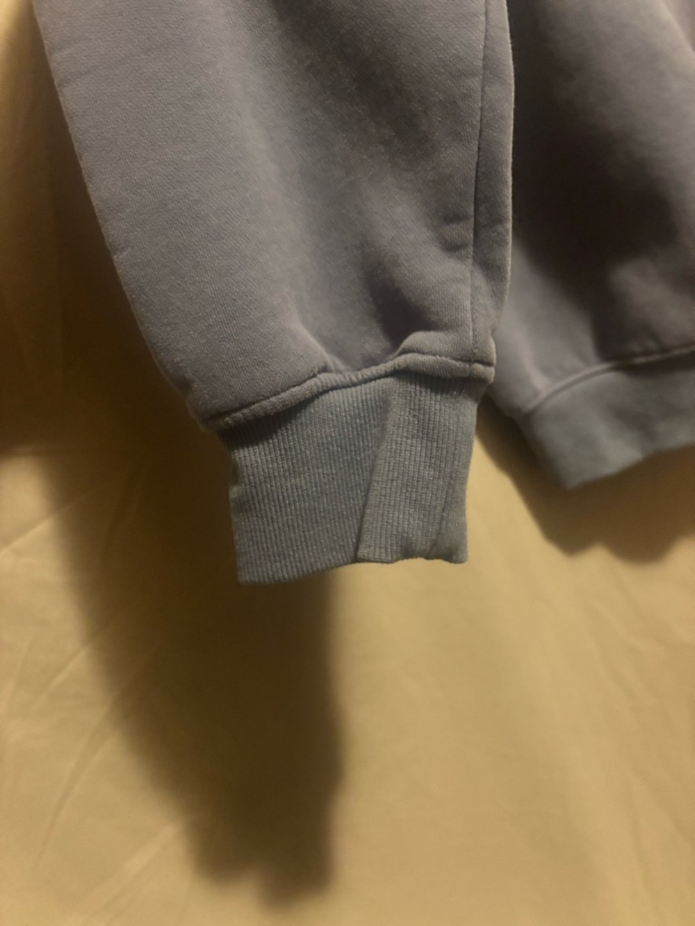White Fox Boutique Crewneck Hoodie in Dusty Blue - Picture 6 of 7